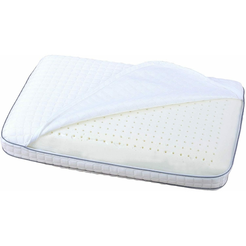 Comfort Revolution Queen Bubble Gel Memory Foam Pillow - White
