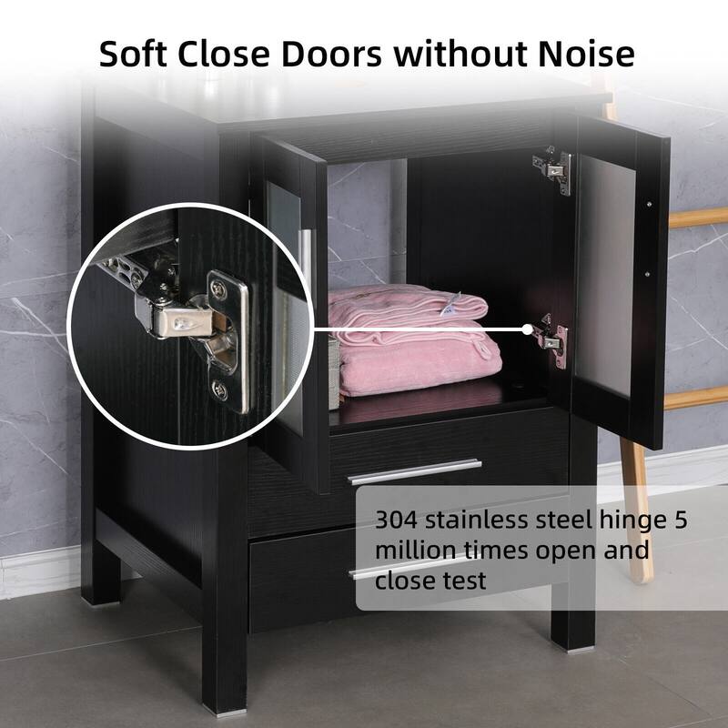 72" Bathroom Vanity Set Vessel Sink Cabinet Mirror Combo