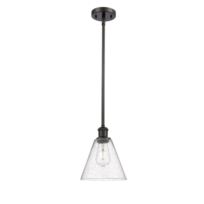 Innovations Lighting Berkshire 1 Light 8" Mini Pendant - Oil Rubbed Bronze/Seedy