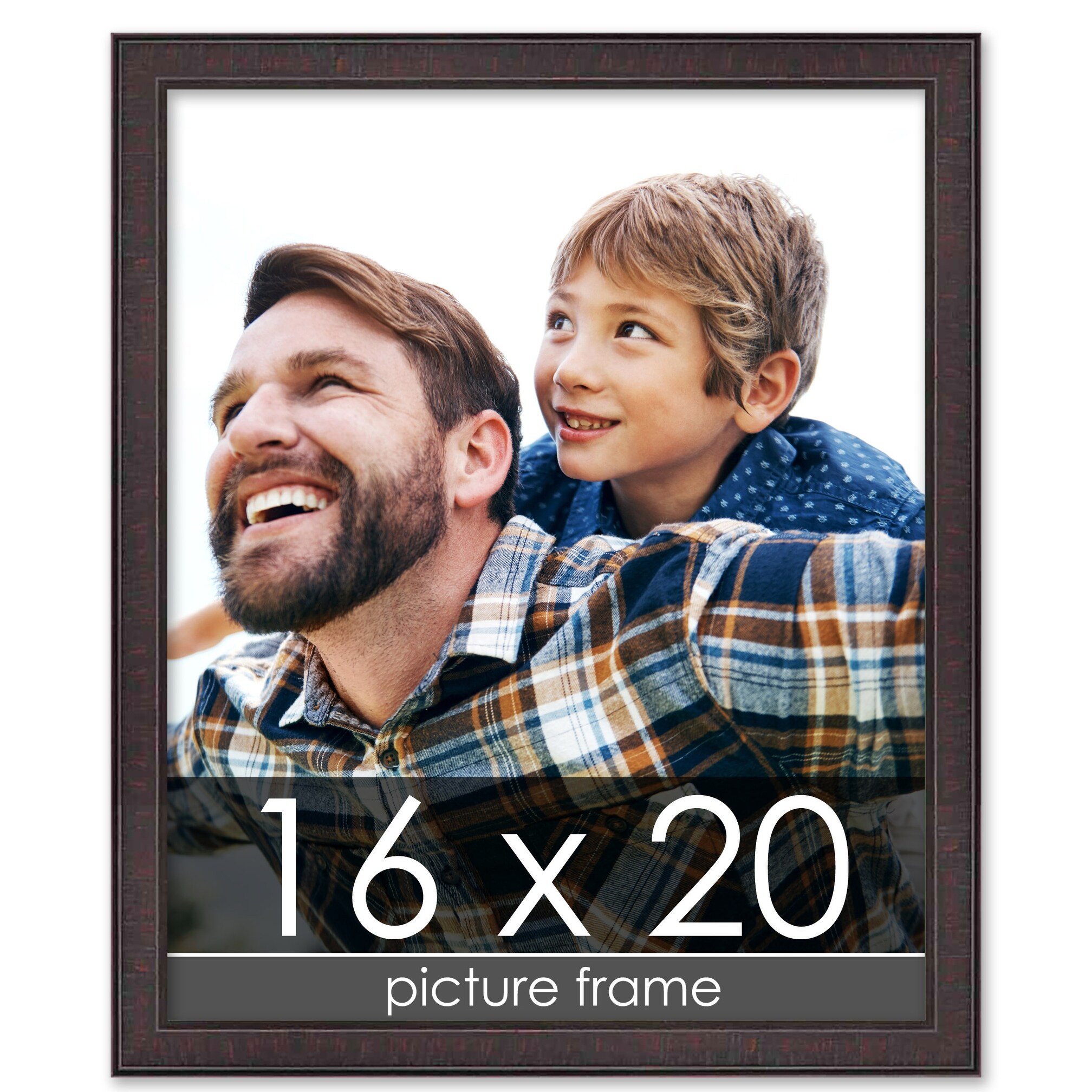 Poster Palooza 16x24 Frame Gold Bronze Wood Picture Frame - UV Acrylic,  Foam Board Backing, & Hanging Hardware Included!