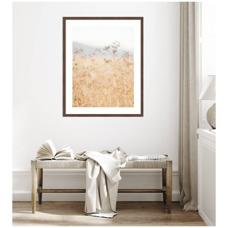 Kate and Laurel Framed Art Wild Fennel by Crystal Lynn Collins