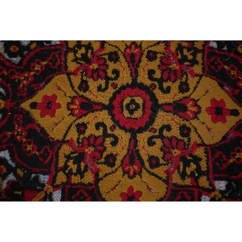 Medallion Kashan Turkish Area Rug Machine Made Carpet - 9'8" x 13'0"