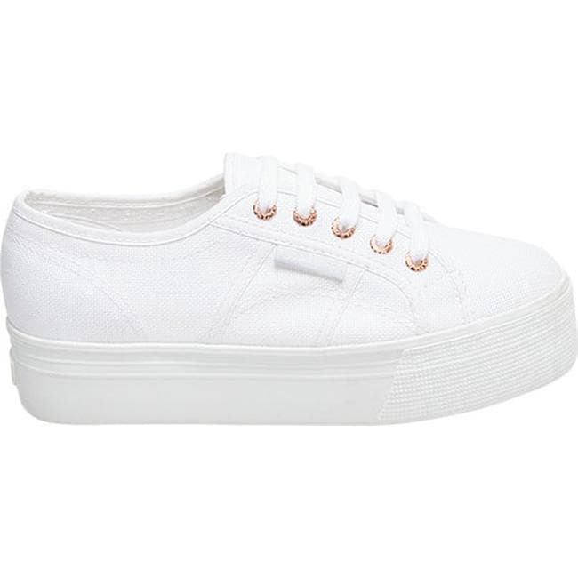 superga flatform white