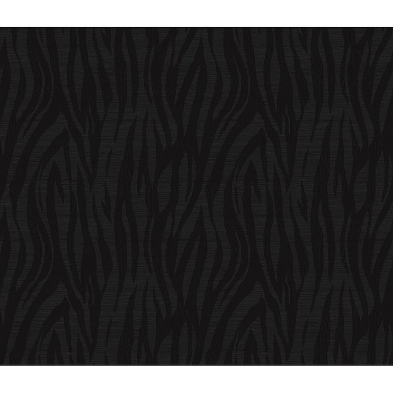 Seabrook Designs Jazz Faux Skin Non-Woven Unpasted Wallpaper - 20.9 in. W x 33 ft. L - Metallic Heathered Black