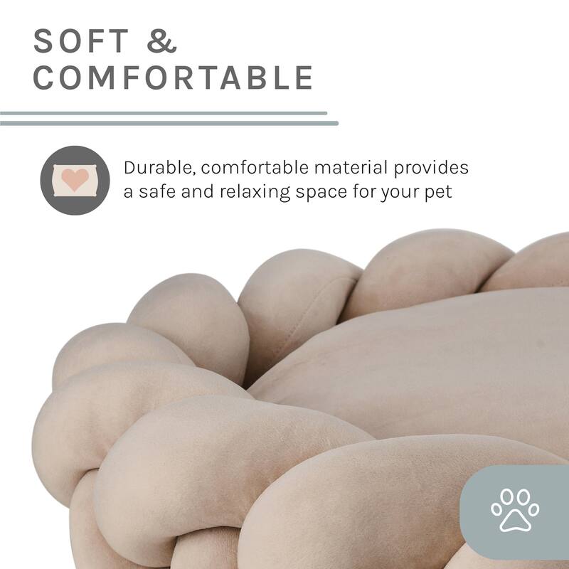 Ivy 27'' Dog Bed In Beige - 27