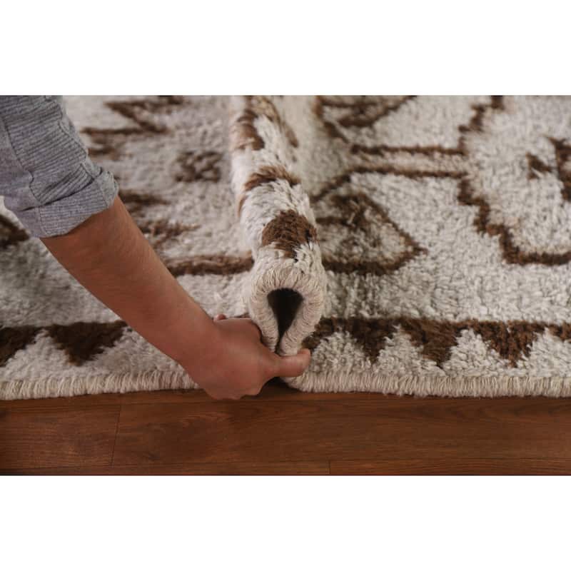 Geometric Anatolian Turkish Runner Rug Handmade Wool Carpet - 3'0"x 11'2"