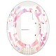 preview thumbnail 6 of 4, Designart 'Diamond Retro VI' Printed Modern Round or Oval Wall Mirror - Space 24 in. wide x 36 in. high