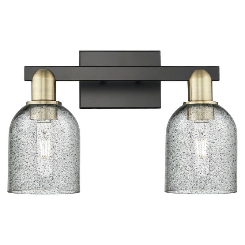 Innovations Lighting Endless Possibilities Arcadia - Caledonia - 2 Light 16" Bath Vanity Light - Charcoal/Black Antique Brass
