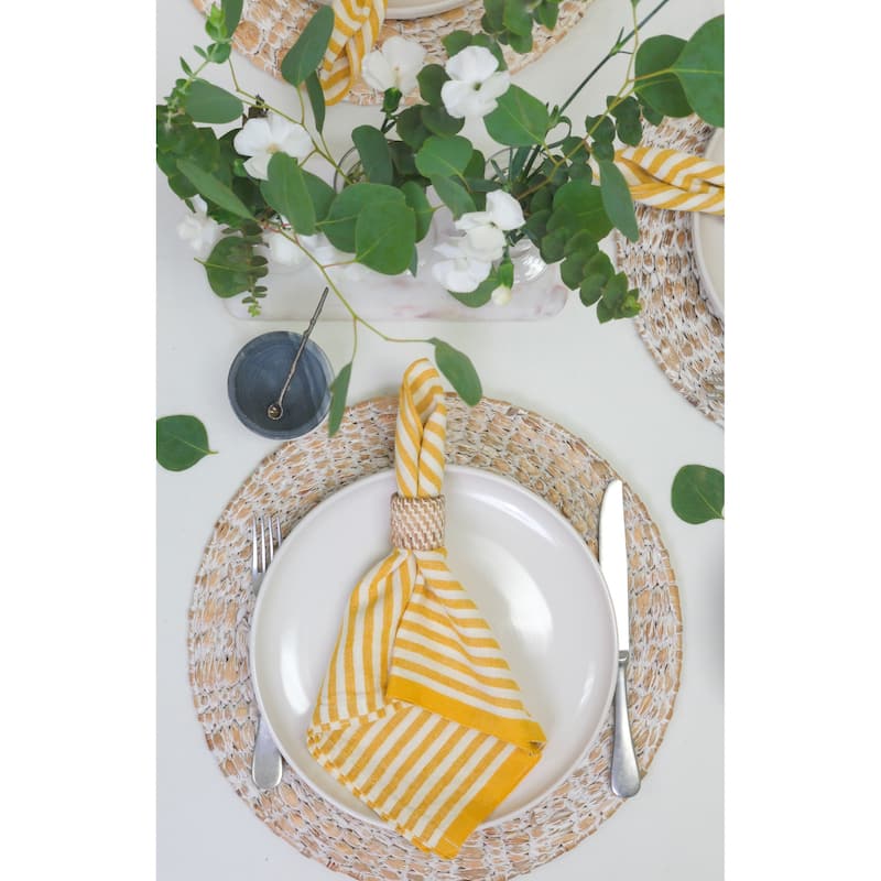 Caravan Ticking Stripe Napkins - Set of 4