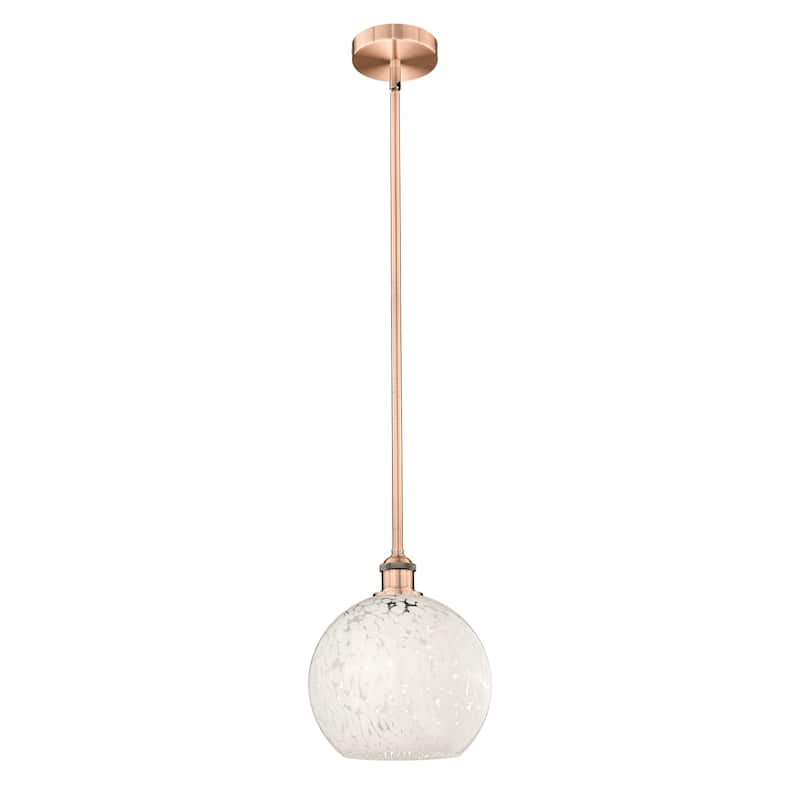 Innovations Lighting 616-1S 11 10 White Mouchette Pendant White