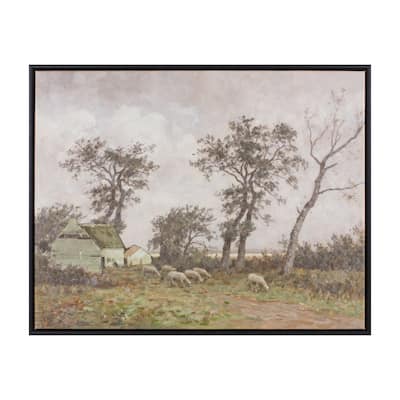 Framed Farm Canvas Wall Art 28"L