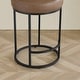 preview thumbnail 13 of 51, Spruce & Spring Chloe Upholstered Swivel Counter Bar Stool with Metal Frame and Arched Back