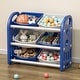 preview thumbnail 22 of 40, Kids Toy Storage Cabinet Organizer with 6 Bins and HDPE Shelf navy