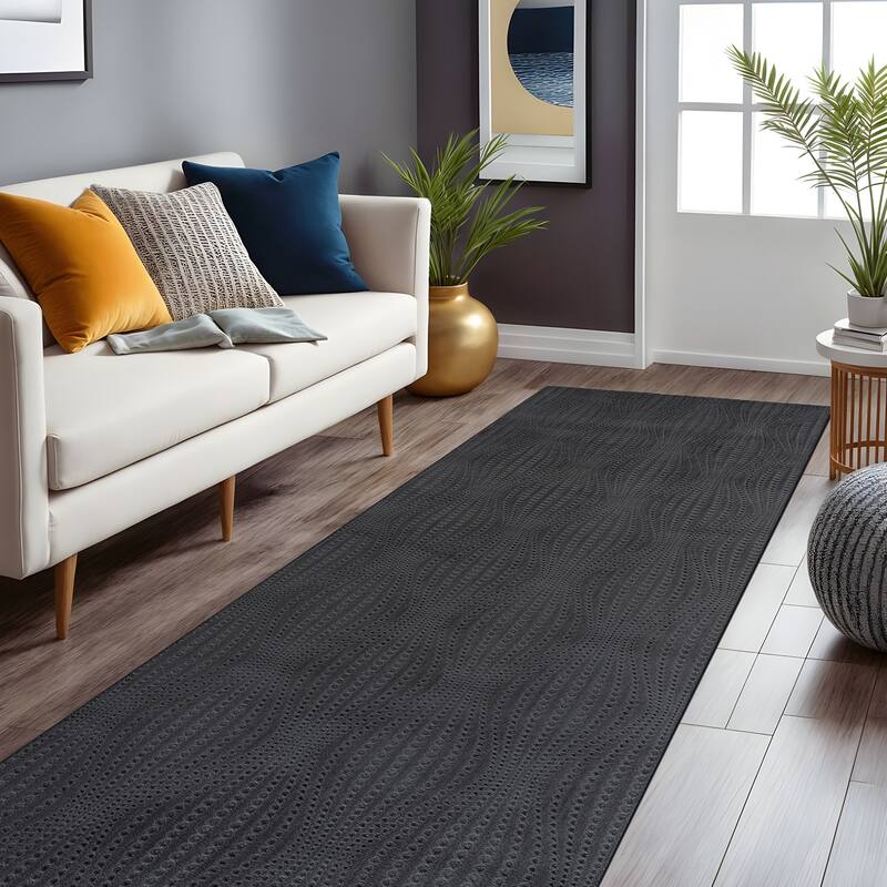 Beverly Rug Serenity Solid Modern Non Slip Soft Indoor Area Rug