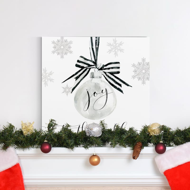 Joy Ornament-Premium Gallery Wrapped Canvas - Ready to Hang