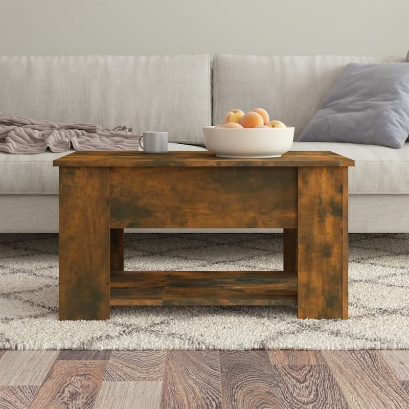 vidaXL Coffee Table Lift Top End Table Accent Side Sofa Table Engineered Wood - 31.1" x 19.3" x 16.1"