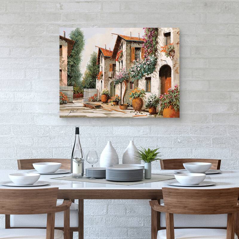 Piazza Verde by Guido Borelli Canvas Art Print