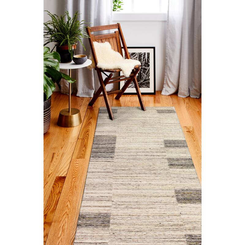 Bashian Leonidas Beige Contemporary Area Rug