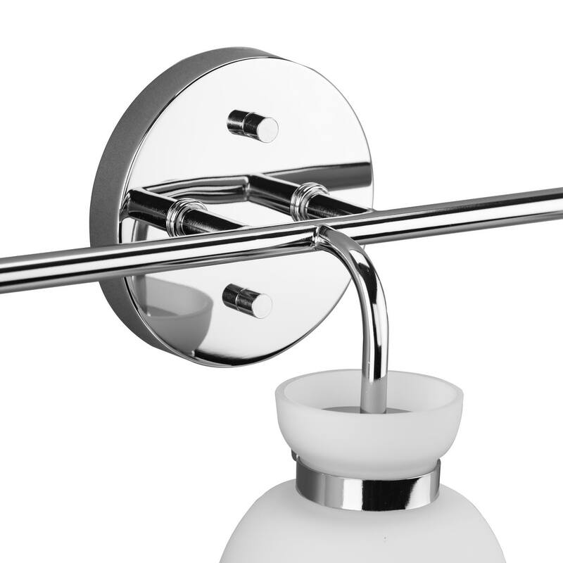 Lexie Collection Three-Light Polished Chrome Contemporary Vanity Light - 22 in x 6.62 in x 11 in