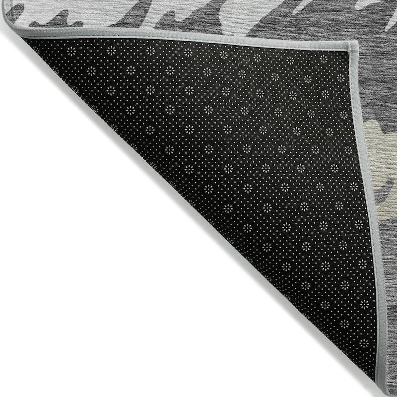 Machine Washable Indoor/ Outdoor Chantille Abstract Ombre Rug