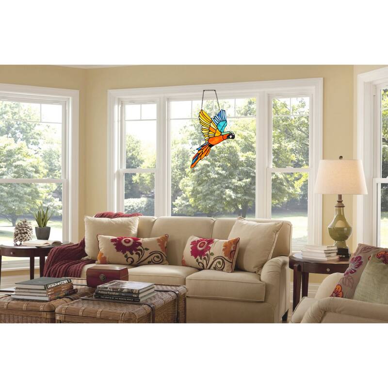Macaw Parrott Widow Panel/ Suncatcher