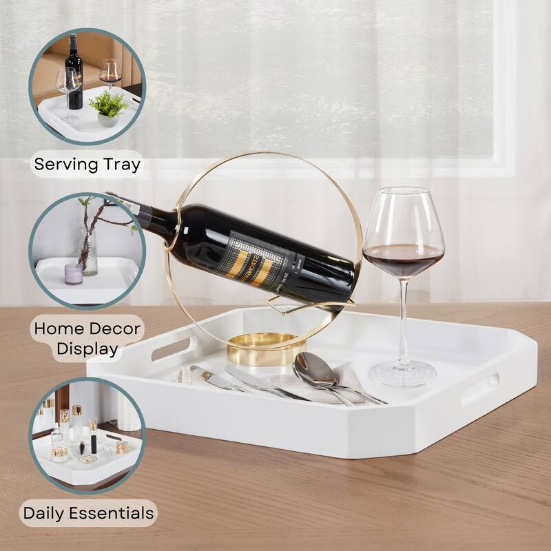 Convenience Concepts Palm Beach Geometric Decorative Serving Tray