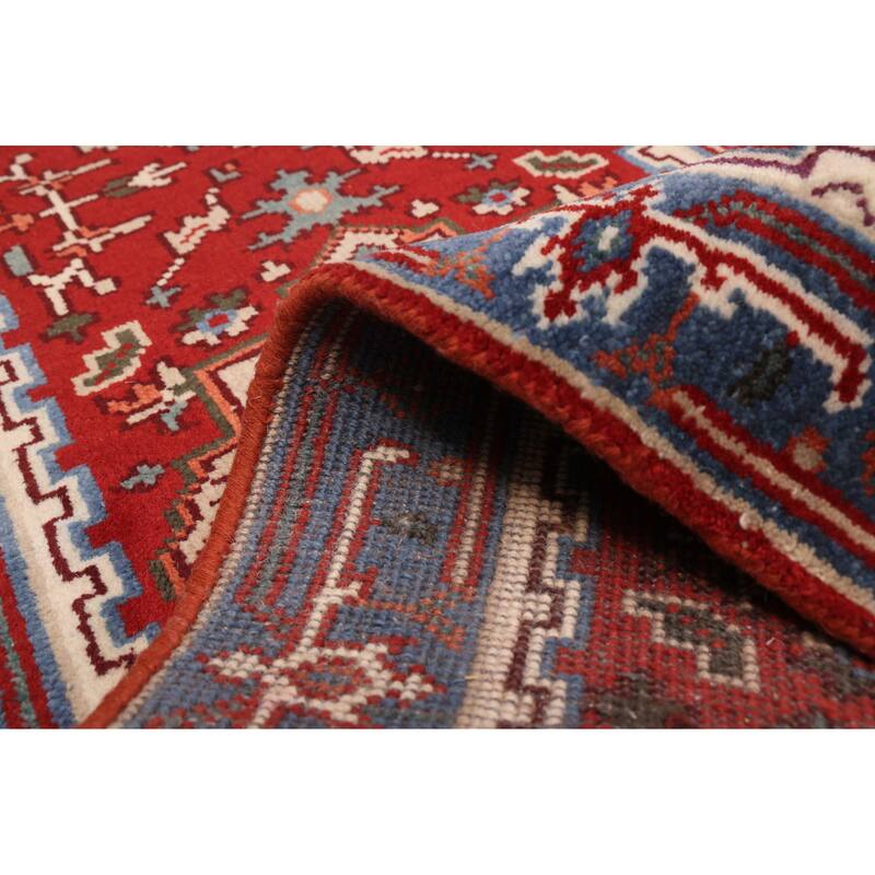 ECARPETGALLERY Hand-knotted Serapi Heritage Red Wool Rug - 2'6 x 16'5