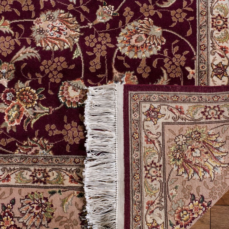 SAFAVIEH Couture Hand-knotted Tabriz Floral Alfaia Traditional Oriental Wool