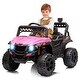 preview thumbnail 1 of 18, Lorise 12V Battery Powered Kids Ride on Car with Remote Control Pink