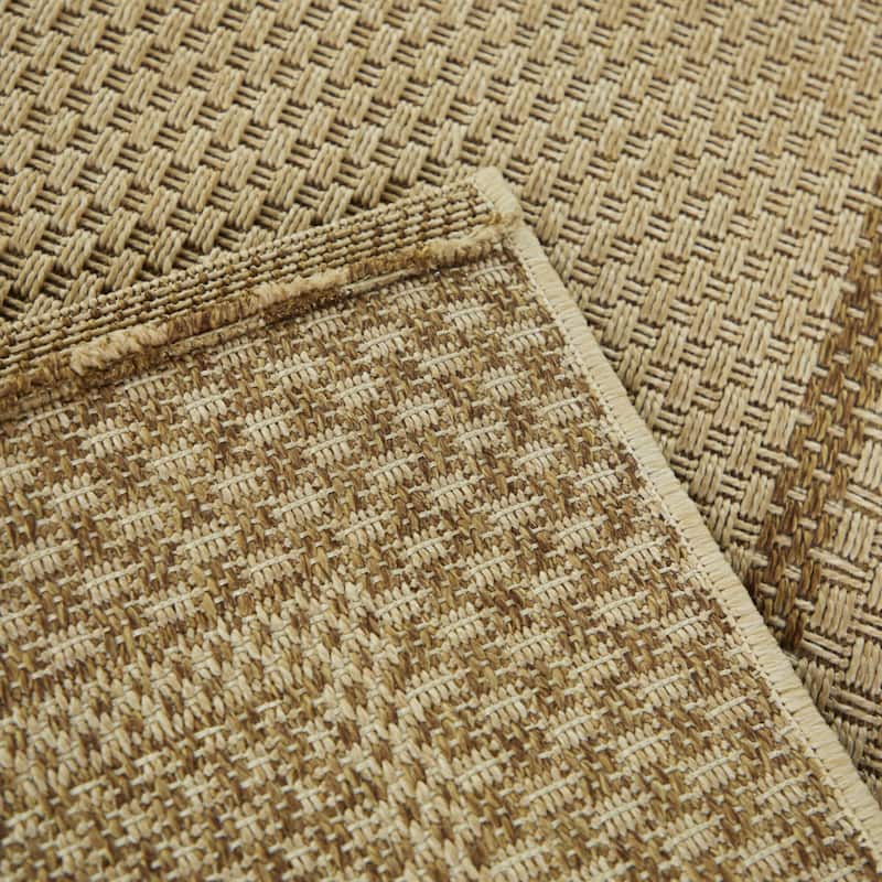 Loft Gracie Border Natural Design Indoor/Outdoor Area Rug