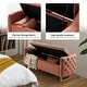 preview thumbnail 39 of 65, Robert Modern Upholstered Flip Top Storage Bench with Two Pillows by HULALA HOME