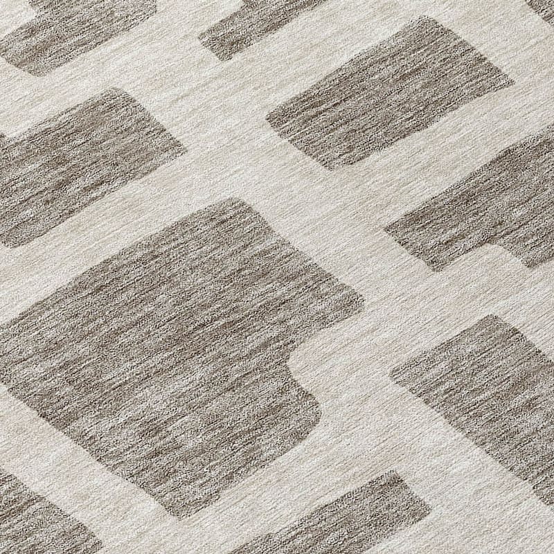 Machine Washable Indoor/ Outdoor Chantille Geo Contemporary Rug