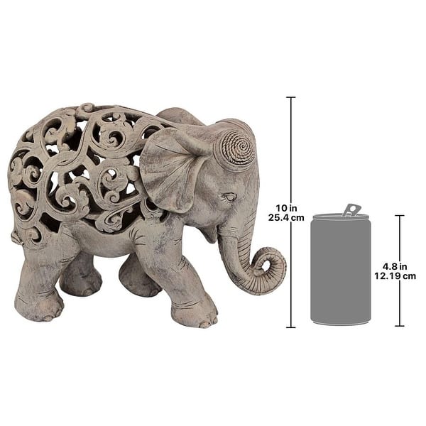 Design Toscano Anjan the Elephant Jali Sculpture - Bed Bath & Beyond ...