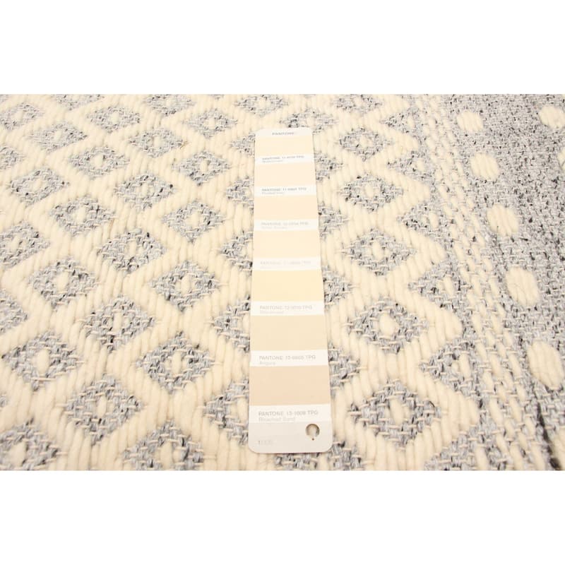 ECARPETGALLERY Hand Tufted Sienna Cream Wool Rug - 6'6 x 9'8