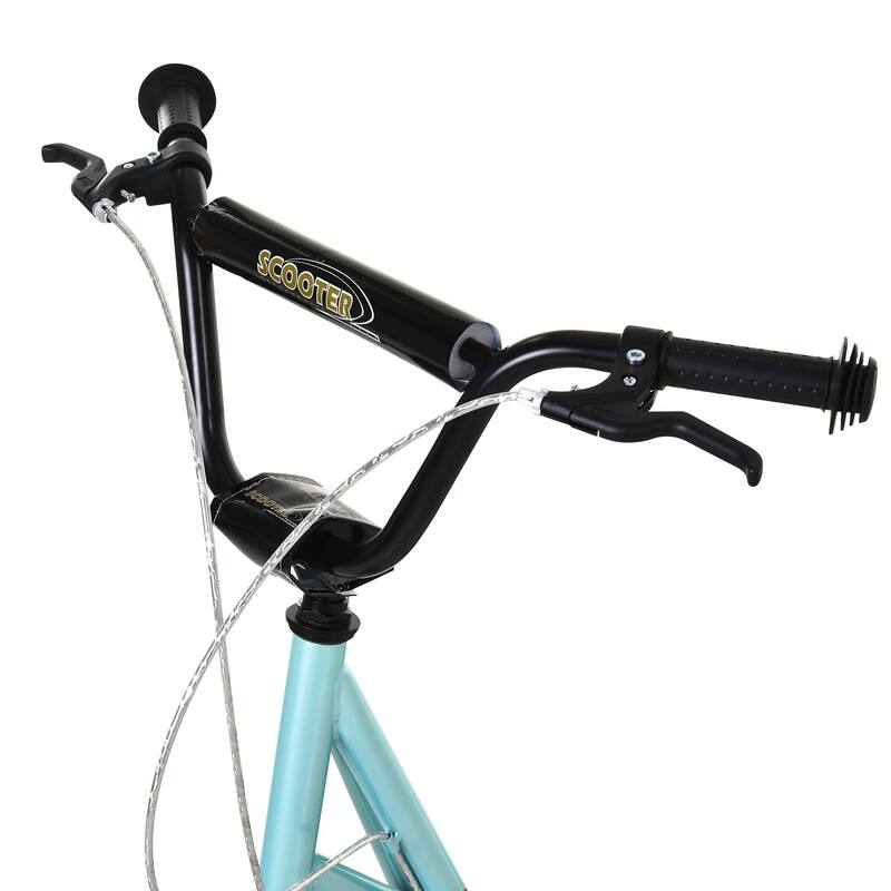 Adjustable Kick Scooter for Kids with Dual Brakes, Inflatable Tires, Basket, and Cup Holder - Ages 5-12