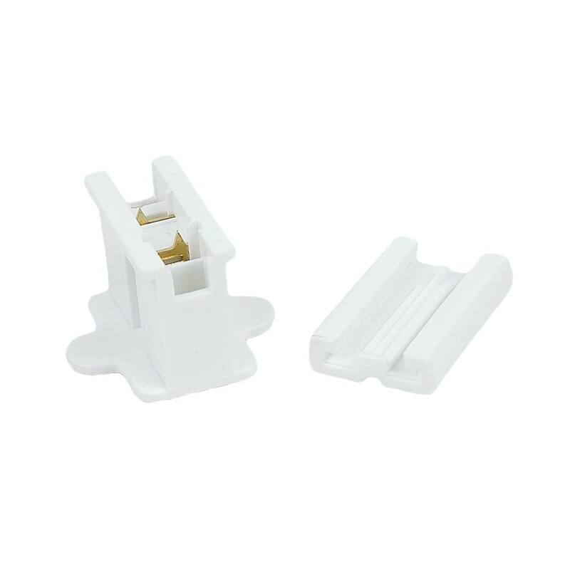 SPT1 Female Plug, Snap On Vampire Plugs, White, Polarized, 8 AMP, 5 Pack - Medium