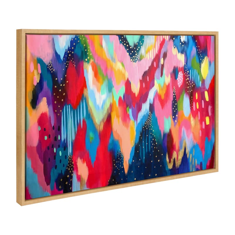 Kate and Laurel Sylvie Brushstroke and Bright Canvas by Jessi Raulet