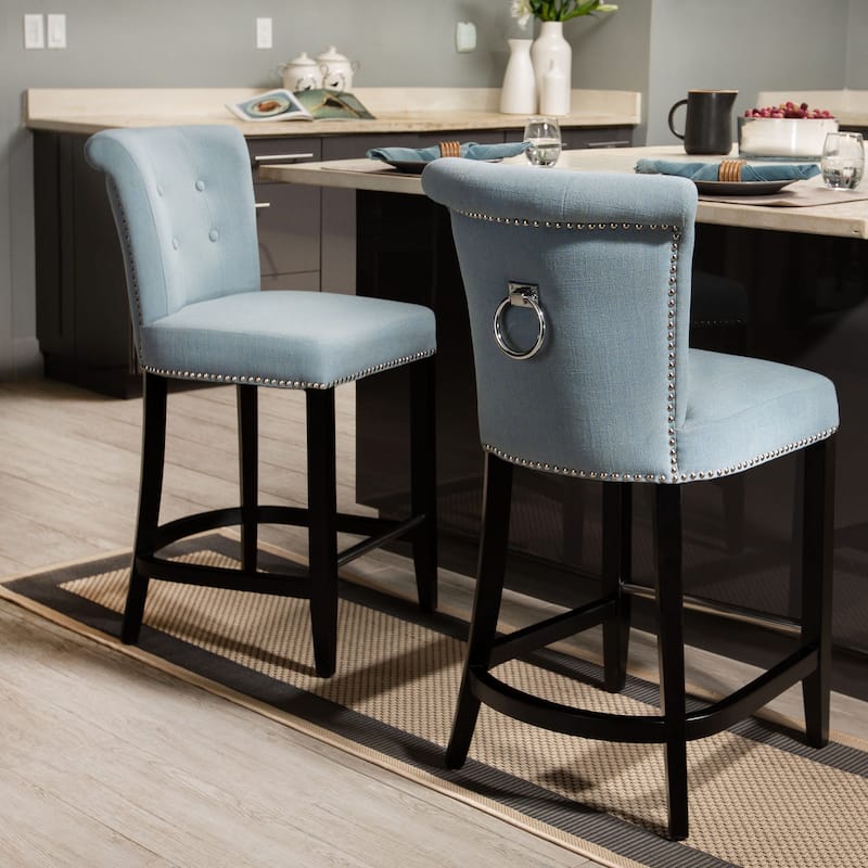 SAFAVIEH Deedee Charcoal Ring Counter Stool - 19.6" x 24.2" x 39.8" - 20Wx24Dx40H