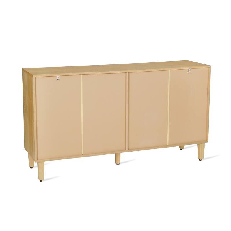 Christopher Knight Home - Elias 59.8" Sideboard with Solid Wood Legs and Ample Storage