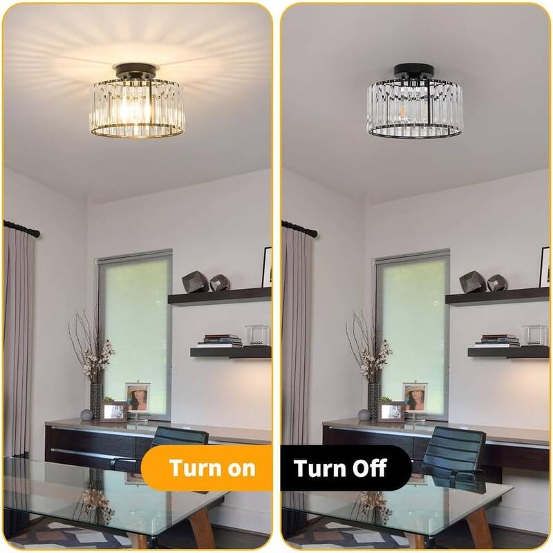 Ceiling Light Fixture, Modern Semi Flush Mount Ceiling Light