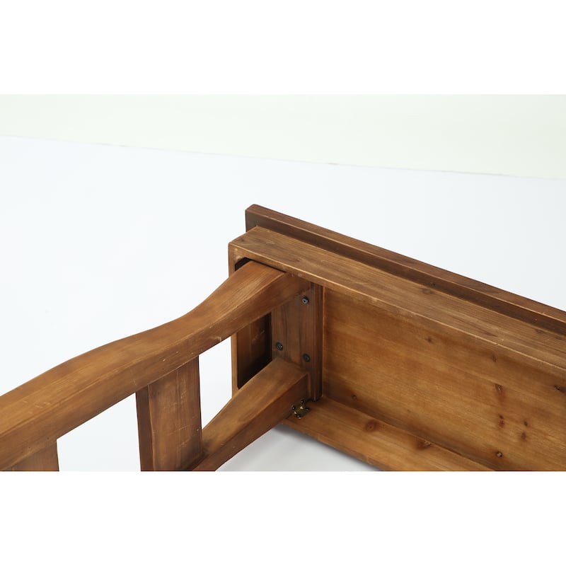 59" Solid Wood Console Table, Rustic Style Couch Tables Behind Sofa, Light Brown