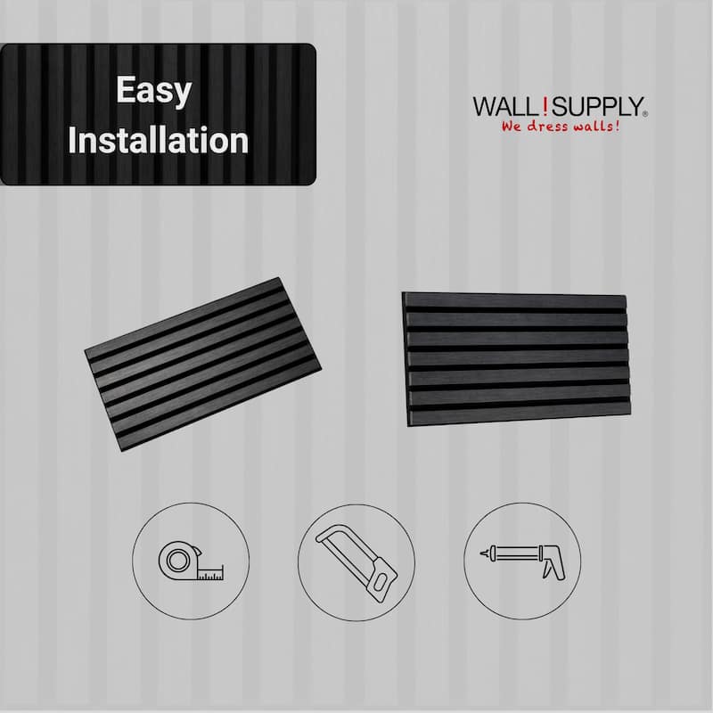 Wall!Supply UltrAcoustic Eco Tile 3D Acoustic Polystyrene Wall Panels Set of 6 Panels Covers 10.87 sq ft