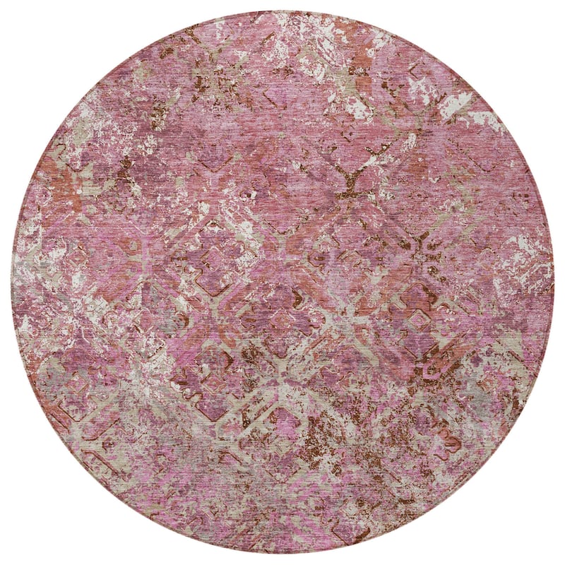 HomeRoots Geometric Transitional Rectangle Outdoor Rug