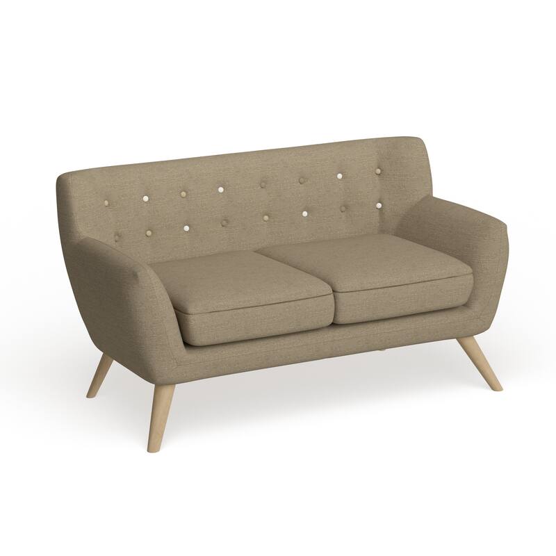 Carson Carrington Brandbu Button-tufted Loveseat