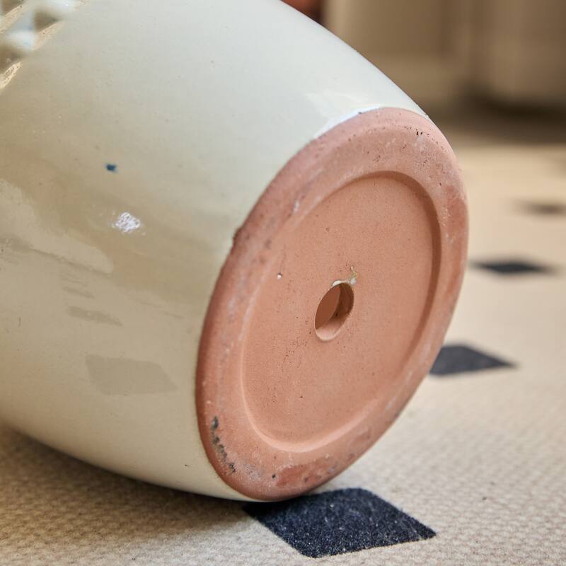 Anmytek Ceramic Flower Pot Set of 3 for Indoor Outdoor Use