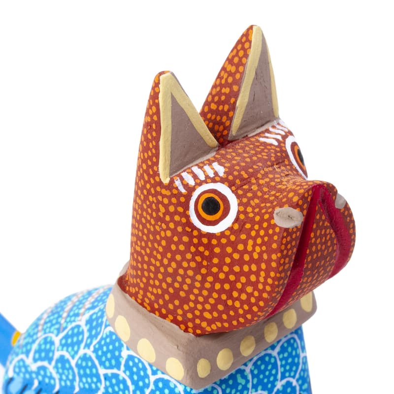 Novica Handmade Spike Wood Alebrije Figurine