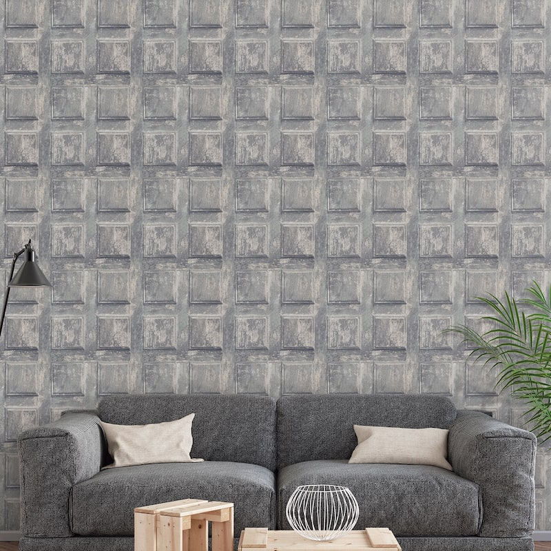 Galerie Wallcoverings Nostalgie Collection Wooden Door Effect Non-woven Matte Wallpaper Roll