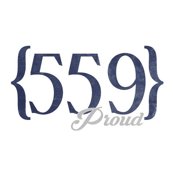 Fresno California 559 Area Code Blue Lantern Press Artwork Art Print Multiple Sizes Available 9 X 12 Art Print