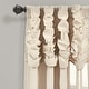 preview thumbnail 3 of 19, Lush Decor Ruched Waterfall Linen Window Curtain Single Panel - 84" x 52"