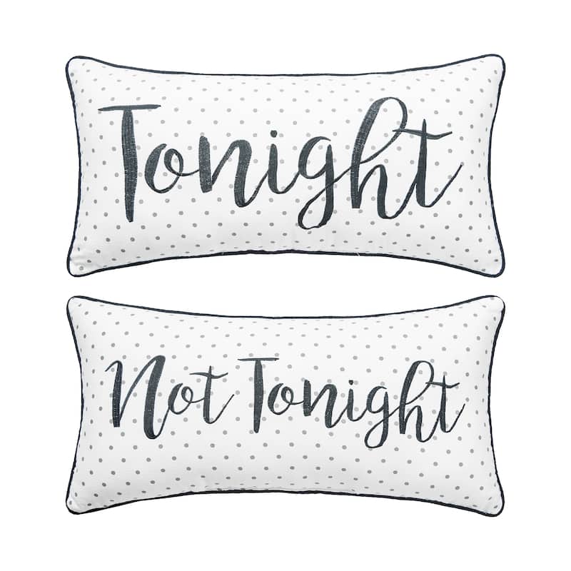 Tonight/Not Tonight Reversible Pillow - Specialty